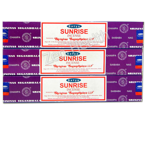 Satya Nag Champa Sunrise Sandalwood, Vanilla and Citrus Incense Sticks