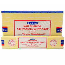 12 x Satya Nag Champa Californian White Sage Incense Stick Packs