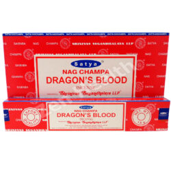12 x Satya Nag Champa Dragons Blood Incense Stick Packs - Whole Box