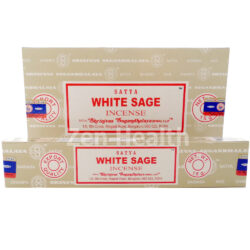 12 x Satya Nag Champa White Sage Incense Stick Packs
