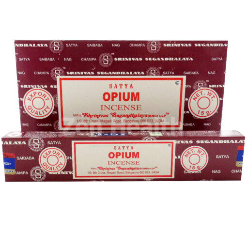 12 x Satya Opium Incense Sticks Packs