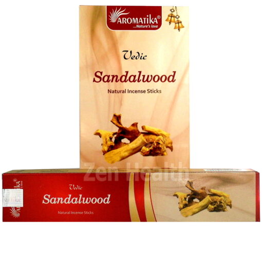 12 x Sandalwood Incense Stick Packs Aromatika Vedic Whole Box 180g