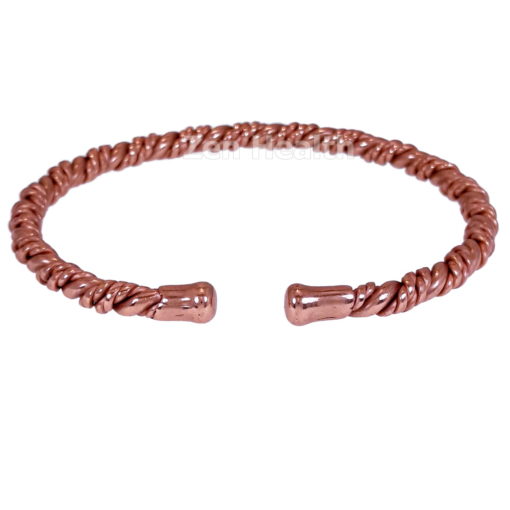 Pure Twisted Copper Bangle - Rear View