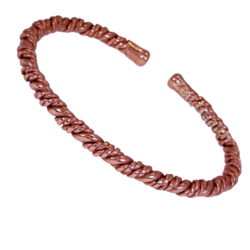 Pure Twisted Copper Design Bangle