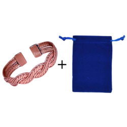 100% Pure Copper Mexican Twist Bracelet With Gift Bag