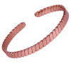 100% Pure Flattened Twisted Copper Bangle