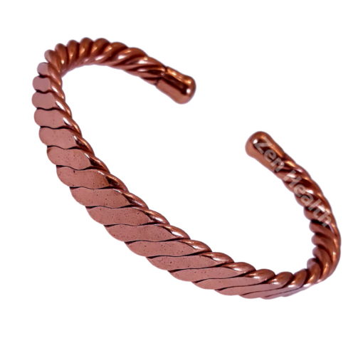 XL Magnetic Men's Heavy Flattened Copper Bracelet
