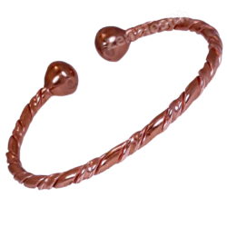 Magnetic Copper Twist Torque Bracelet