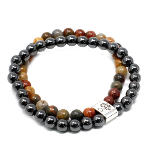 Picasso Jasper Gemstone Magnetic Bracelet