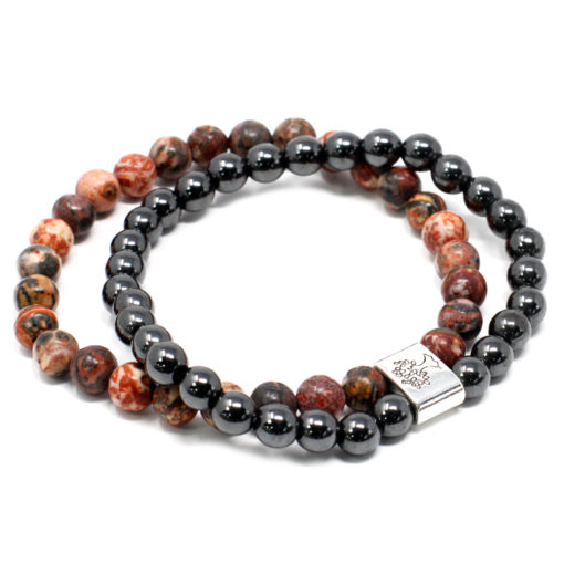 Leopard Skin Jasper Gemstone Bracelet