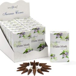 12 x Stamford White Musk Incense Cone Packs - Help Reduce Stress and Anxiety