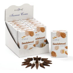 12 x Stamford Sandalwood Incense Cone Packs Calming and Relaxing Fragrance