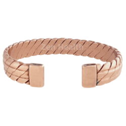 Men's Heavy Strong Twisted Copper Bracelet Pain Relief Arthritis Non-Magnetic