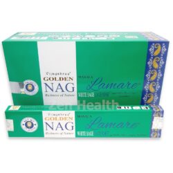 Golden Nag Champa White Sage and Lavender Incense Stick Pack