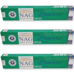 Golden Nag Champa White Sage and Lavender Incense Sticks
