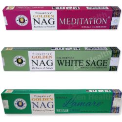 Golden Nag Champa Mix – Lavender, White Sage and Meditation Incense Sticks