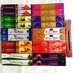 Sale Incense sticks - Nandita, Vedic, Musk, Dragons Blood, Musk and White Sage