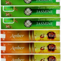 8 x Vedic Incense Stick Packs - 4 x Amber + 4 x Jasmine