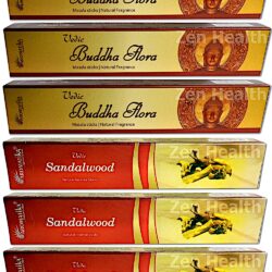 8 x Vedic Incense Stick Packs - 4 x Buddha Flora + 4 x Sandalwood