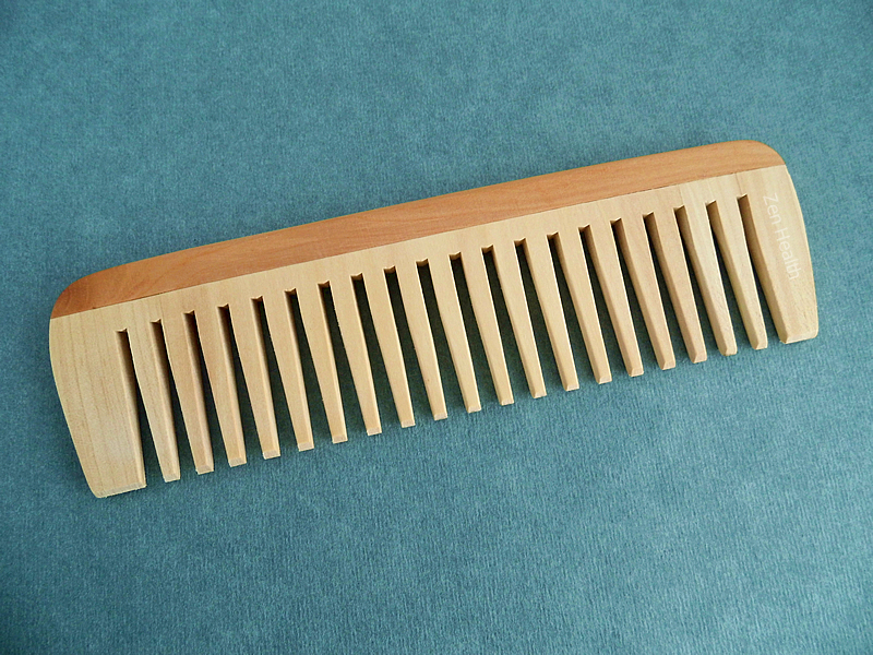 Hair Care - Natural Wooden Wide Teeth Hair Detangling and Styling Comb