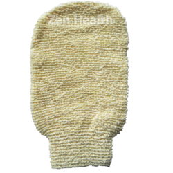 Natural Bamboo Exfoliation Washing and Cleaning Scrubbing Glove For Bath and Shower