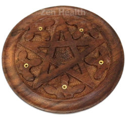 Wooden Pentagram Incense Stick Holder | Burner