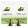 Elements White Sage Incense Cones- 30 Cones and Holder