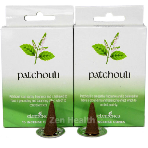 Elements Patchouli Incense Cones - 30 Cones and Holder