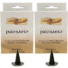 Elements Palo Santo Incense Cones - Sweet Pine, Mint and Lemon - 30 Cones and Holder