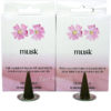 Elements Musk Incense Cones - 30 Cones and Holder