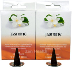 Elements Jasmine Incense Cones - 30 Cones and Holder