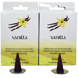 Elements Vanilla Incense Cones - 30 Cones and Holder