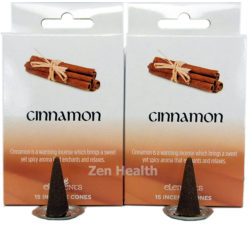 Elements Cinnamon Incense Cones - 30 Cones and Holder