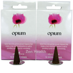 Elements Opium Incense Cones - 30 Cones and Holder