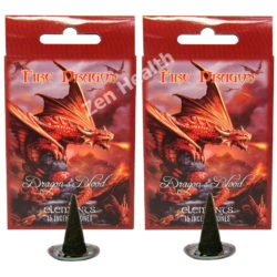 Anne Stokes Fire Dragons Blood Incense Cones With Holder Plates