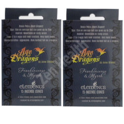 Anne Stokes Rock Dragon Frankincense and Myrrh Incense Cones With Holder Plates