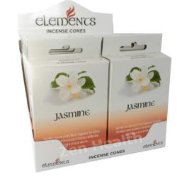 12 x Elements Jasmine Incense Cone Packs - Exotic Floral Relaxing Aroma - 180 Cones