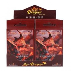 12 x Anne Stokes Fire Dragons Blood Incense Cones - Whole Box