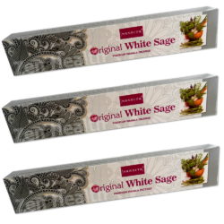 3 x Nandita White Sage Masala Incense Joss Sticks With Natural Herbs and Flowers