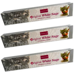 3 x Nandita White Sage Masala Incense Joss Sticks With Natural Herbs and Flowers 