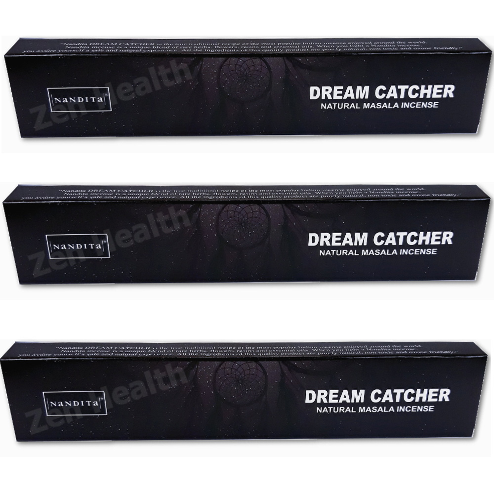 3 x Nandita Dream Catcher Incense Stick Packs Natural Deep Earthy Fragrance