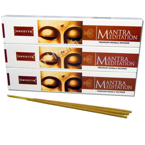 Nandita Mantra Meditation Incense Sticks Herbs, Flowers, Resins, Oils x 3 Packs