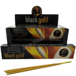 12 x Nandita Black Gold Incense Stick Packs Natural Rare Herbs, Flowers and Oils