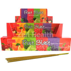 12 x Nandita Fruit Blast Incense Sticks Packs - Sweet Fruity Aroma