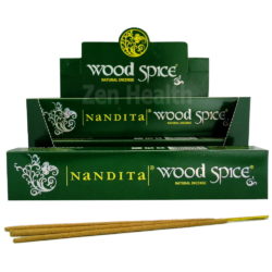 12 x Nandita Wood Spice Incense Stick Packs