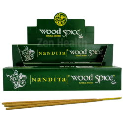 12 x Nandita Wood Spice Incense Stick Packs
