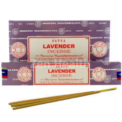 12 x Satya Nag Champa Lavender Incense Sticks - Whole Box