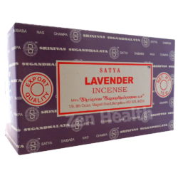 12 x Satya Nag Champa Lavender Incense Sticks - Whole Box