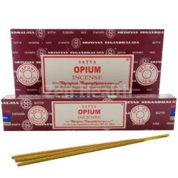 12 x Satya Nag Champa Opium Incense Sticks - Relaxing and Calming Fragrance