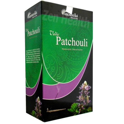 12 x Patchouli Incense Sticks Packs Hand Rolled - Vedic Aromatika